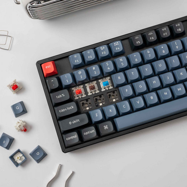 Keychron K8 Pro Fully Assembled RGB Backlight Aluminum Frame Gateron G Pro (Hot-Swappable) Mechanical Red Switch  